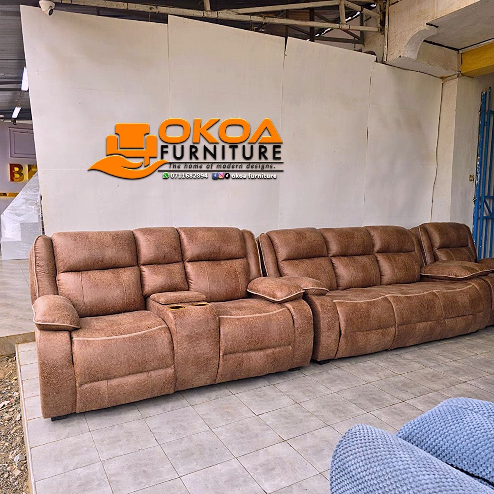 Cinema-Style Recliner Sofa
