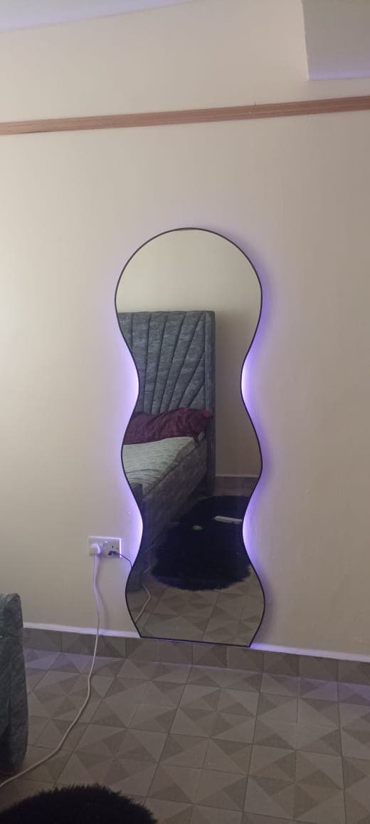 Curved LED Mirror
