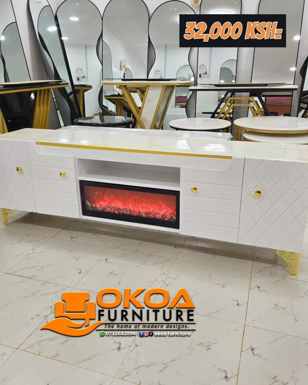 Fireplace TV Stand