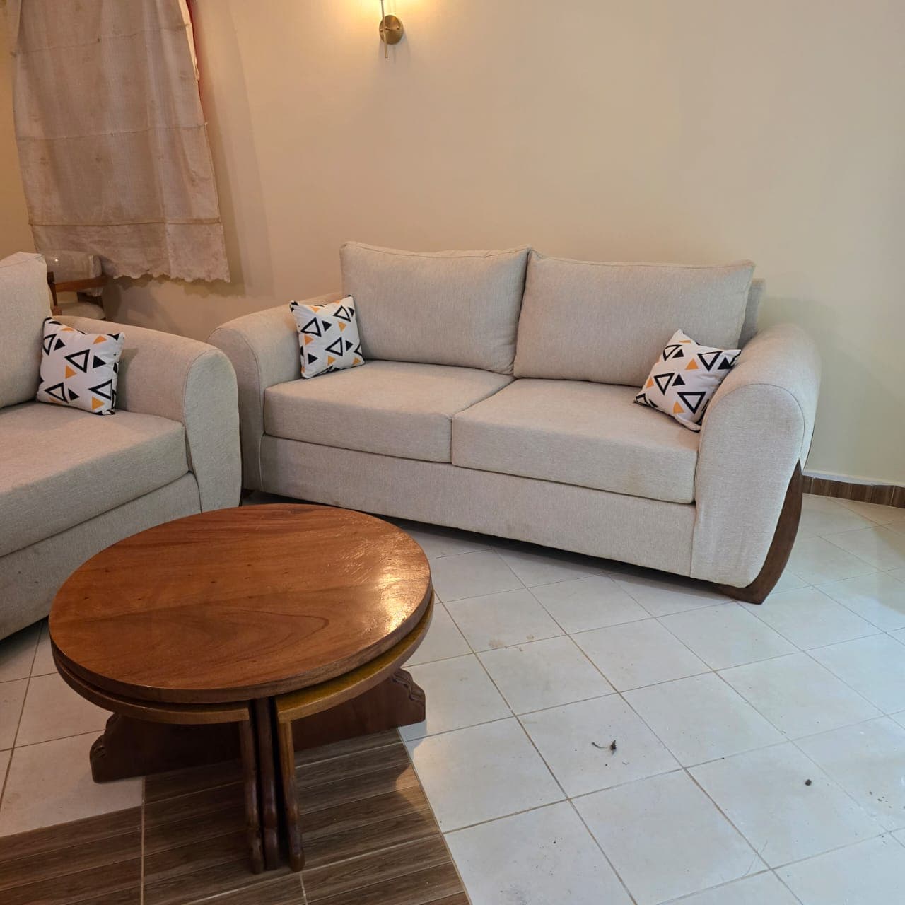 Round Arm Sofa
