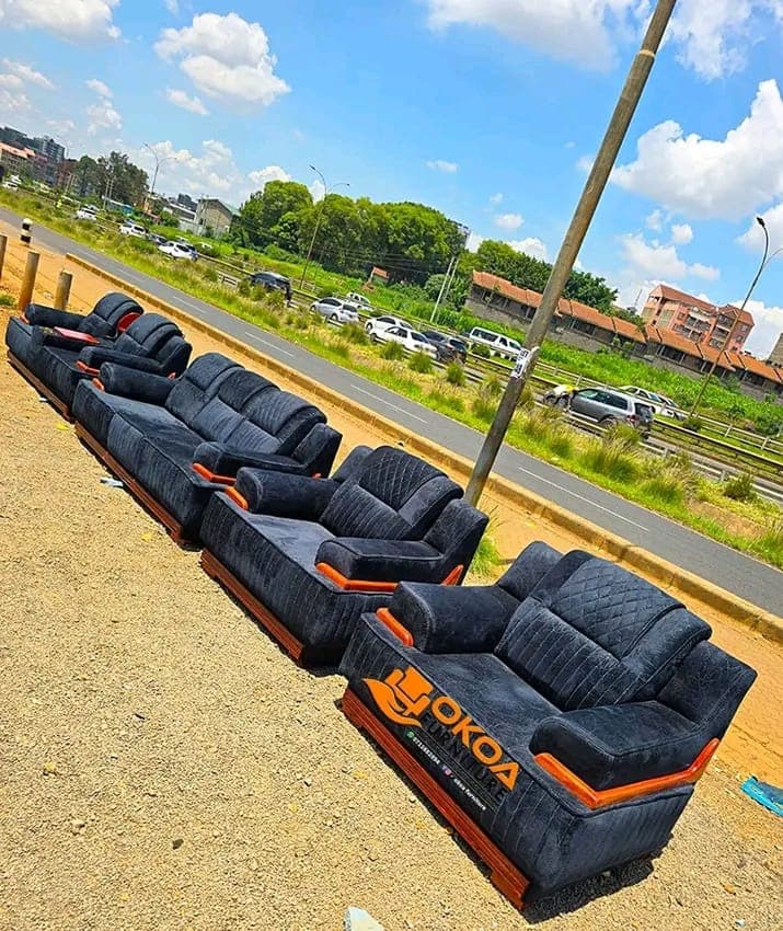 Semi-Recliner Sofa Set